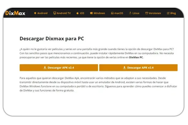 Dixmax PC - Descargue DixMax para PC, la última versión 5 configurar el emulador